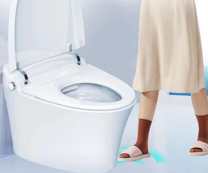 航標(biāo)新品丨黑科技，凈力沖，雙感沖水·抗菌智能馬桶WZ5011/2