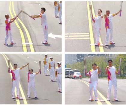 亞運火炬傳遞，蒙娜麗莎微笑登場！